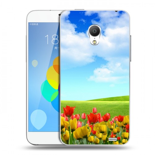 Дизайнерский силиконовый чехол для  Meizu MX3 Тюльпаны