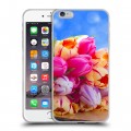 Дизайнерский силиконовый чехол для Iphone 6 Plus/6s Plus Тюльпаны