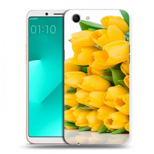 Дизайнерский пластиковый чехол для OPPO A83 Тюльпаны