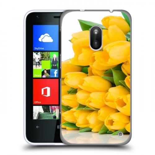 Дизайнерский пластиковый чехол для Nokia Lumia 620 Тюльпаны