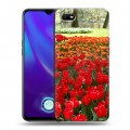 Дизайнерский силиконовый с усиленными углами чехол для OPPO A1k Тюльпаны