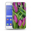 Дизайнерский силиконовый чехол для Samsung Galaxy J7 Тюльпаны