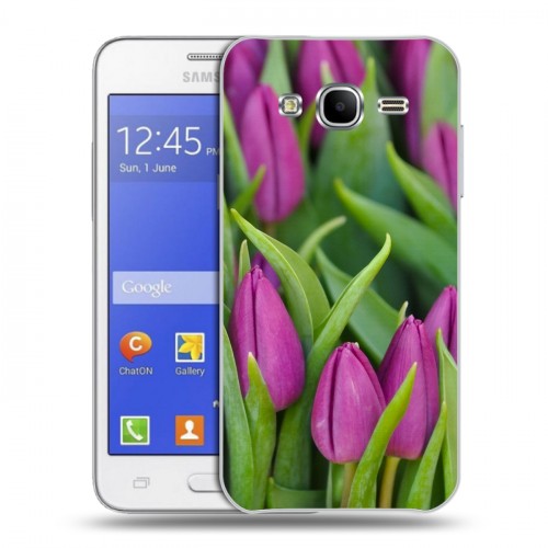 Дизайнерский силиконовый чехол для Samsung Galaxy J7 Тюльпаны