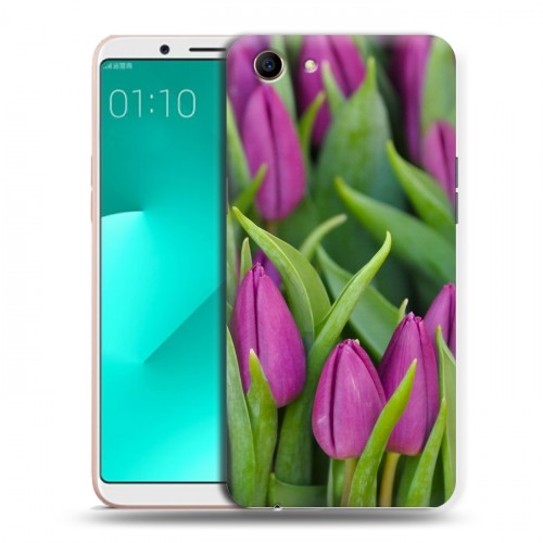 Дизайнерский пластиковый чехол для OPPO A83 Тюльпаны