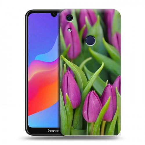 Дизайнерский пластиковый чехол для Huawei Honor 8A Тюльпаны