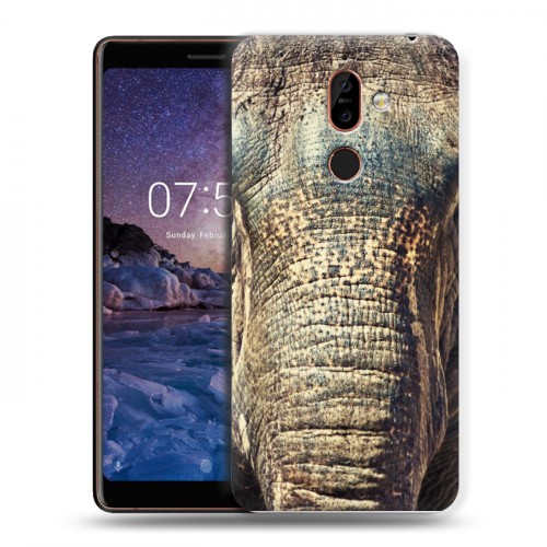 Дизайнерский пластиковый чехол для Nokia 7 Plus Слоны