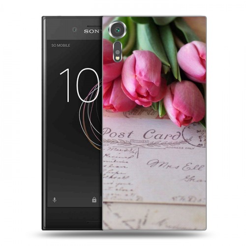 Дизайнерский пластиковый чехол для Sony Xperia XZs Тюльпаны