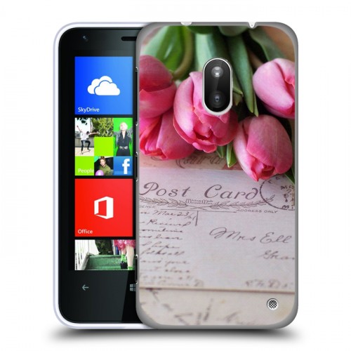 Дизайнерский пластиковый чехол для Nokia Lumia 620 Тюльпаны