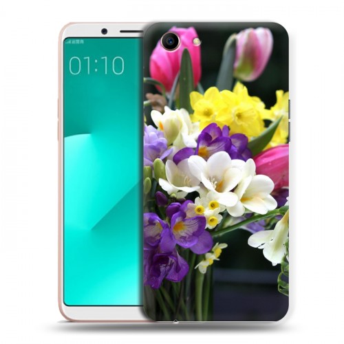 Дизайнерский пластиковый чехол для OPPO A83 Тюльпаны