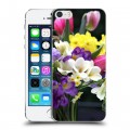 Дизайнерский пластиковый чехол для Iphone 5s Тюльпаны