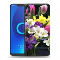 Дизайнерский силиконовый чехол для Alcatel 5V Тюльпаны