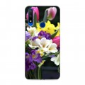 Дизайнерский силиконовый с усиленными углами чехол для Huawei Honor 9X Тюльпаны