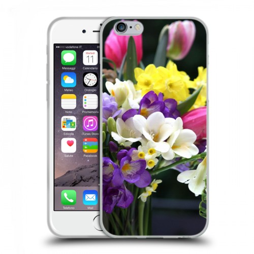 Дизайнерский пластиковый чехол для Iphone 6/6s Тюльпаны