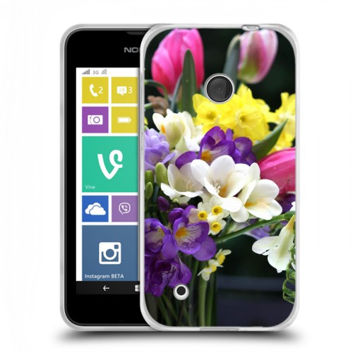 Дизайнерский пластиковый чехол для Nokia Lumia 530 Тюльпаны