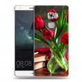 Дизайнерский пластиковый чехол для Huawei Mate S Тюльпаны