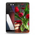 Дизайнерский пластиковый чехол для LG V20 Тюльпаны