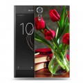 Дизайнерский пластиковый чехол для Sony Xperia XZs Тюльпаны