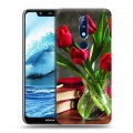 Дизайнерский силиконовый чехол для Nokia 5.1 Plus Тюльпаны