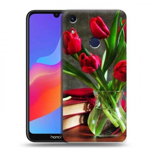 Дизайнерский пластиковый чехол для Huawei Honor 8A Тюльпаны