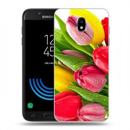 Дизайнерский пластиковый чехол для Samsung Galaxy J5 (2017) Тюльпаны