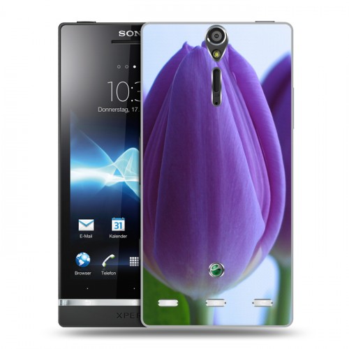 Дизайнерский пластиковый чехол для Sony Xperia S Тюльпаны