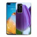 Дизайнерский пластиковый чехол для Huawei P40 Тюльпаны