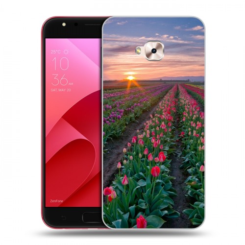 Дизайнерский пластиковый чехол для ASUS ZenFone 4 Selfie Pro Тюльпаны