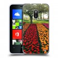 Дизайнерский пластиковый чехол для Nokia Lumia 620 Тюльпаны