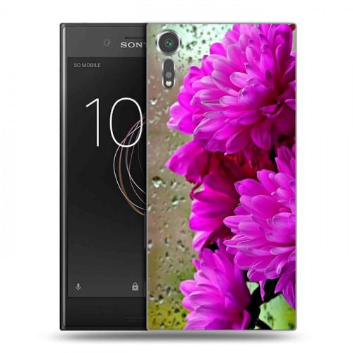 Дизайнерский пластиковый чехол для Sony Xperia XZs Хризантемы