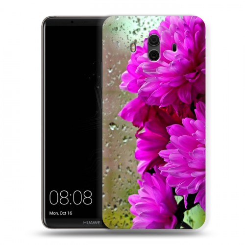 Дизайнерский пластиковый чехол для Huawei Mate 10 Хризантемы