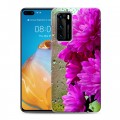 Дизайнерский пластиковый чехол для Huawei P40 Хризантемы