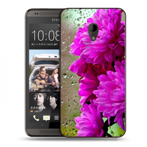 Дизайнерский пластиковый чехол для HTC Desire 700 Хризантемы