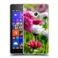 Дизайнерский пластиковый чехол для Microsoft Lumia 540 Хризантемы