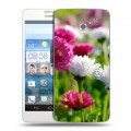 Дизайнерский пластиковый чехол для Huawei Ascend D2 Хризантемы