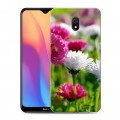 Дизайнерский силиконовый с усиленными углами чехол для Xiaomi RedMi 8A Хризантемы