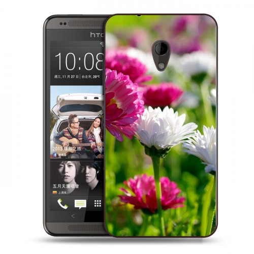 Дизайнерский пластиковый чехол для HTC Desire 700 Хризантемы