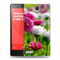 Дизайнерский силиконовый чехол для Xiaomi RedMi Note Хризантемы