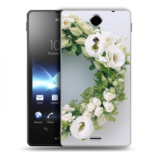 Дизайнерский пластиковый чехол для Sony Xperia TX Хризантемы