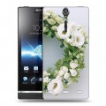 Дизайнерский пластиковый чехол для Sony Xperia S Хризантемы