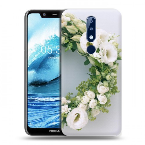 Дизайнерский пластиковый чехол для Nokia 5.1 Plus Хризантемы