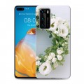 Дизайнерский пластиковый чехол для Huawei P40 Хризантемы