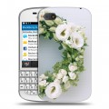 Дизайнерский пластиковый чехол для BlackBerry Q10 Хризантемы