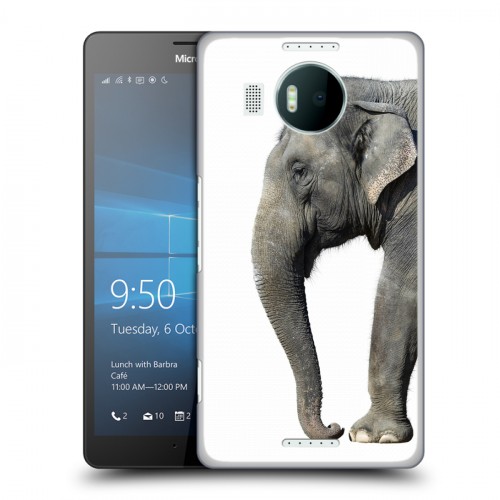 Дизайнерский пластиковый чехол для Microsoft Lumia 950 XL Слоны