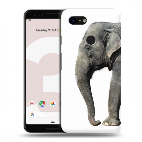 Дизайнерский пластиковый чехол для Google Pixel 3 Слоны