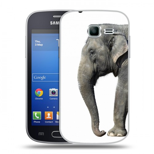 Дизайнерский пластиковый чехол для Samsung Galaxy Trend Lite Слоны