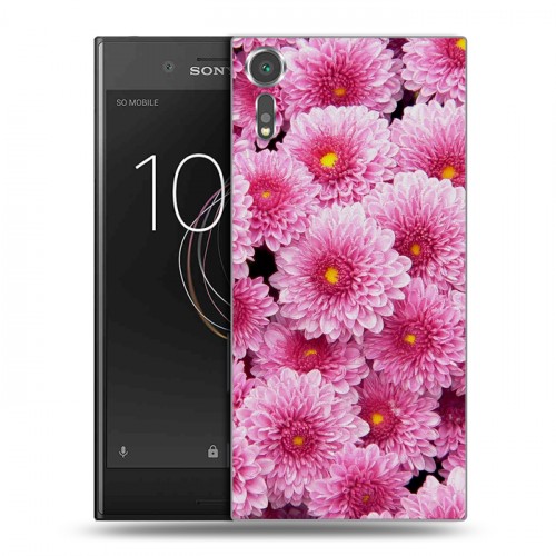 Дизайнерский пластиковый чехол для Sony Xperia XZs Хризантемы