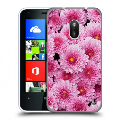 Дизайнерский пластиковый чехол для Nokia Lumia 620 Хризантемы