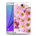 Дизайнерский пластиковый чехол для Samsung Galaxy Note 2 Хризантемы