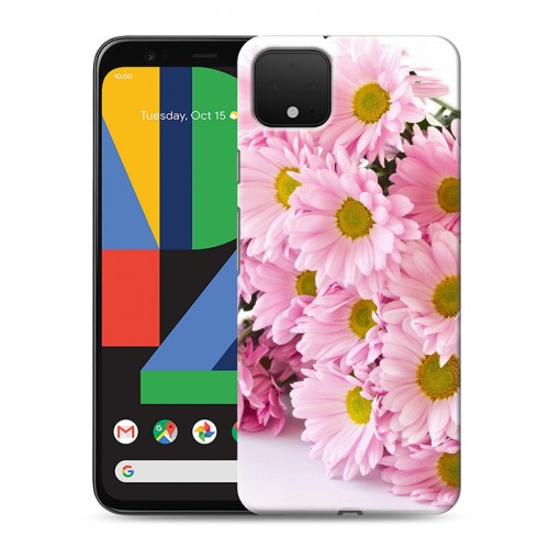 Дизайнерский пластиковый чехол для Google Pixel 4 Хризантемы