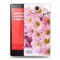 Дизайнерский силиконовый чехол для Xiaomi RedMi Note Хризантемы